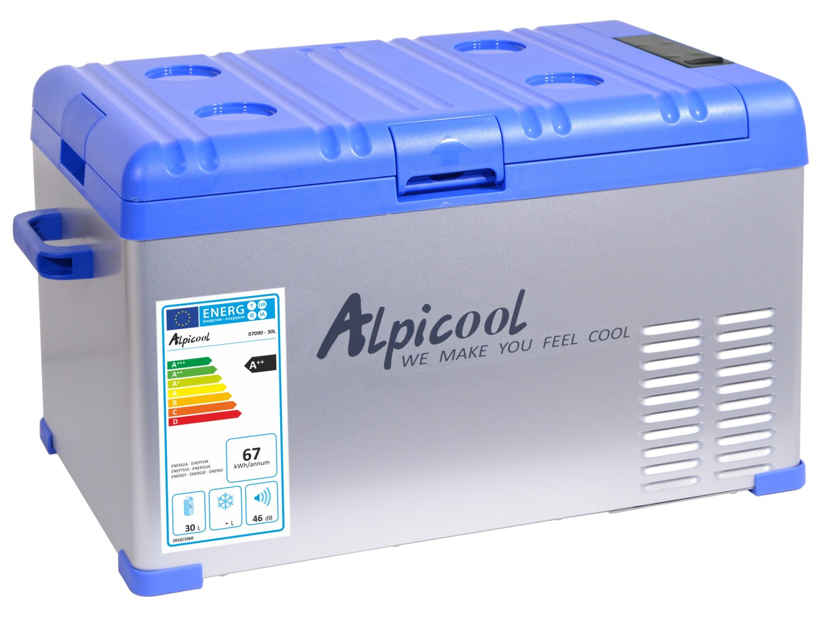 ALPICOOL Chladící box kompresor 30l 230/24/12V -20°C BLUE