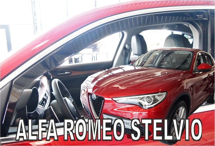 HEKO Ofuky oken - Alfa Romeo Stelvio 5D r.v. 2017, přední