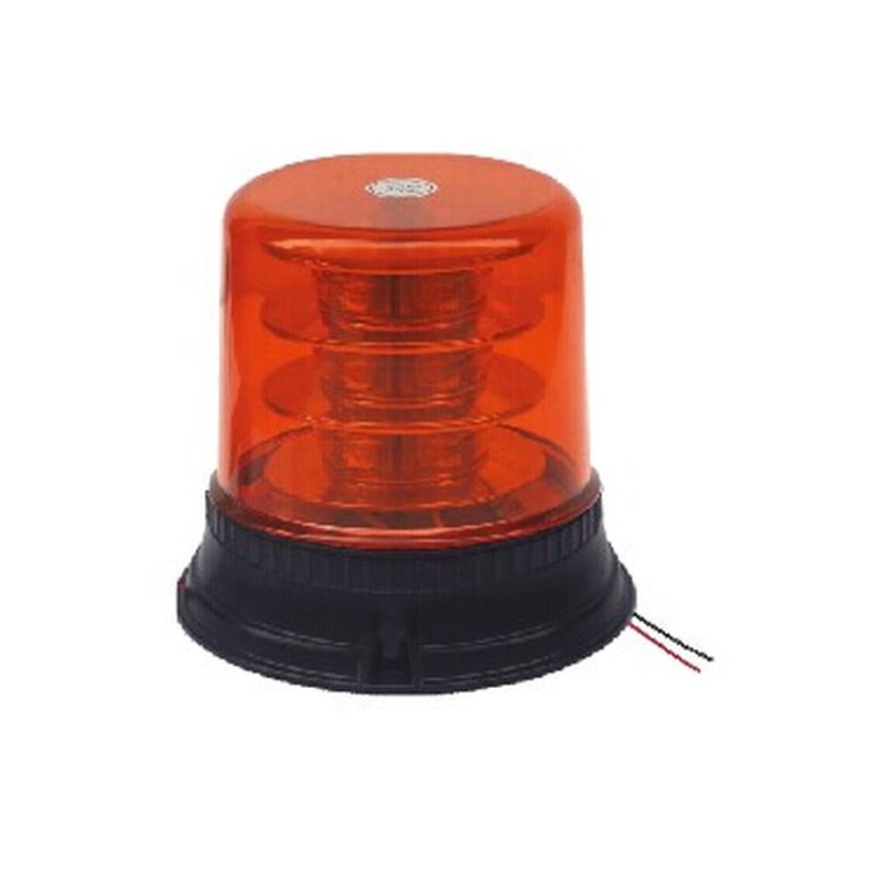 PROFI LED maják, 12-24V, 18x3W, oranžový pevná montáž, ECE R65