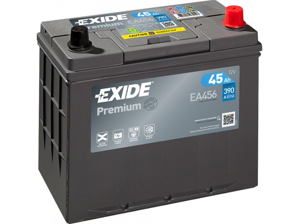 Exide Premium 12V 45Ah 390A EA456