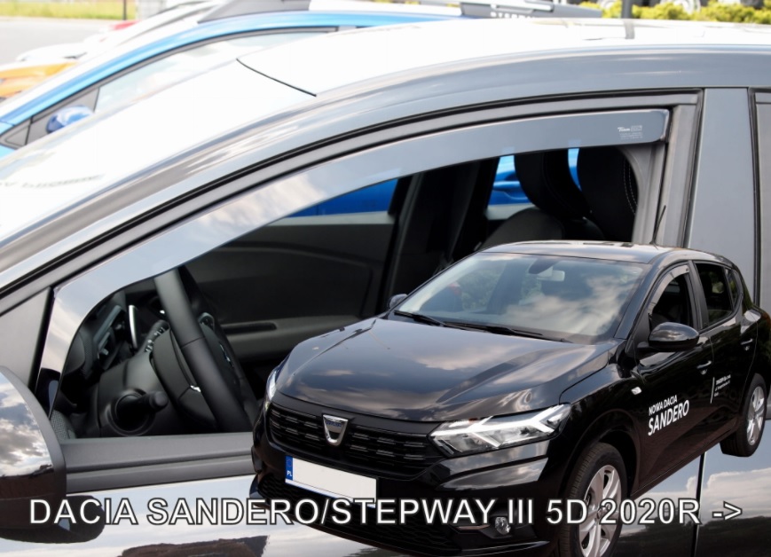 HEKO Ofuky oken - Dacia Sandero Stepway III 5D r.v. 2020, přední