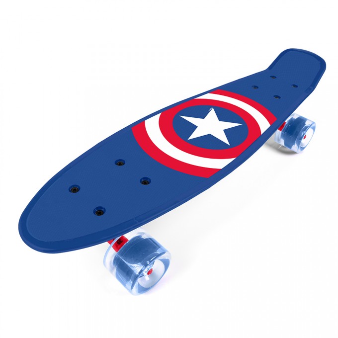 SEVEN Skateboard plastový Captain America logo