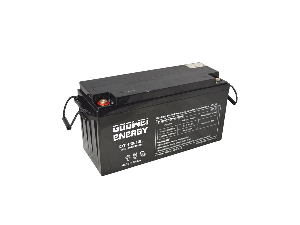 Trakční (AGM) baterie GOOWEI ENERGY OTL150-12, 150Ah, 12V