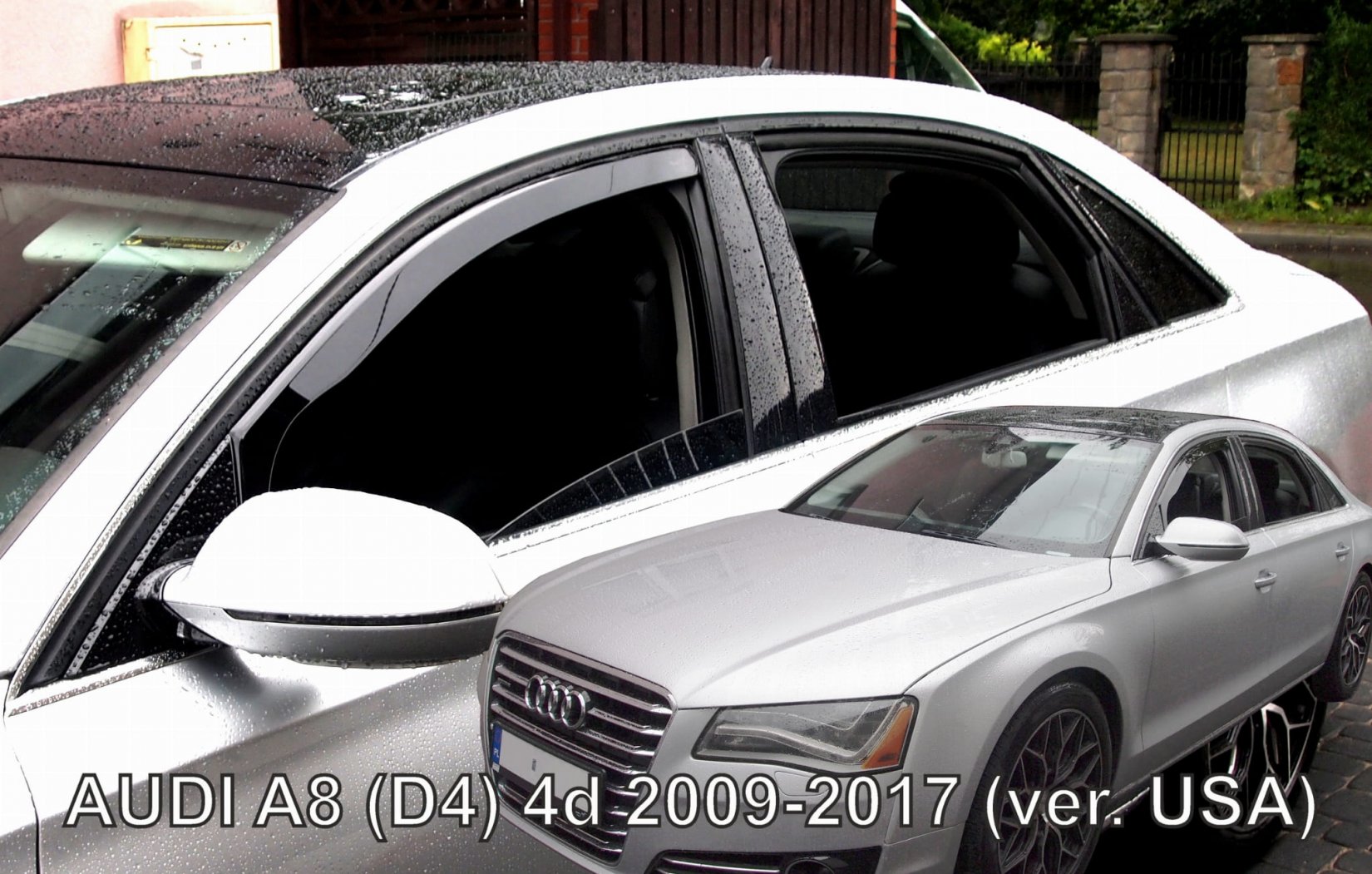 HEKO Ofuky oken - Audi A8 4D r.v. 2009-2017, přední