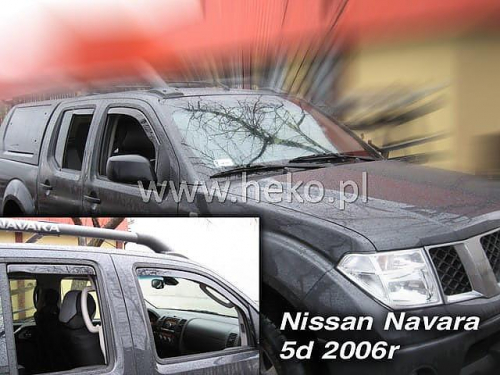 Ofuky oken - Nissan Navara Pick up 4D 05R (+zadní)