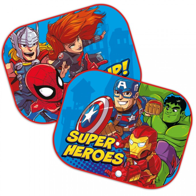 DISNEY Sluneční clony boční Avengers super hero - 2ks