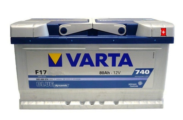 Autobaterie VARTA BLUE dynamic 80Ah 12V 740A