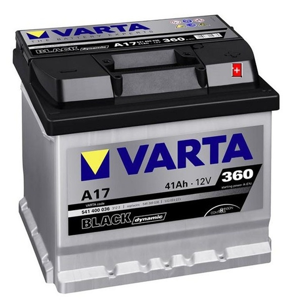 Autobaterie VARTA BLACK dynamic 41Ah 12V 360A 541400
