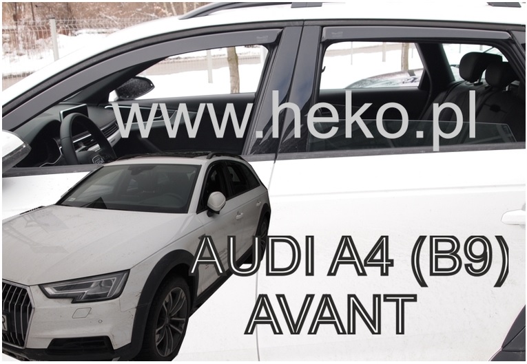 HEKO Ofuky oken - Audi A4 Avant/Allroad r.v. 2016 (+zadní)