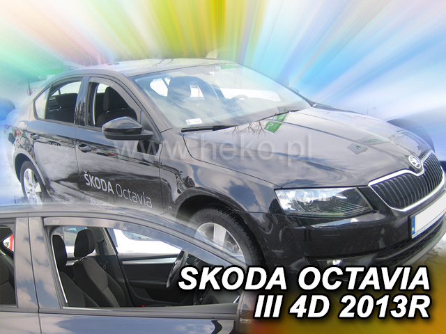 HEKO Ofuky oken - Škoda Octavia III. 5D r.v. 2013 ltb/combi, přední