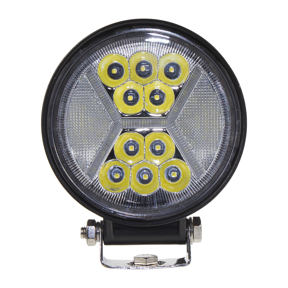LED světlo kulaté s pozičním světlem, 24x1W, o115x140mm, ECE R10
