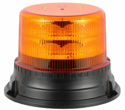 LED maják, 12-24V, 24x LED oranžový, pevná montáž, ECE R65 R10