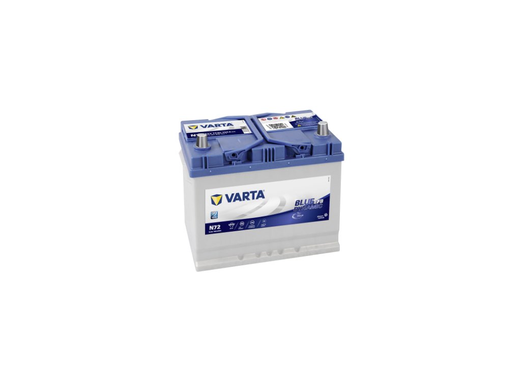 Autobaterie VARTA Blue Dynamic EFB 72Ah, 12V, N72