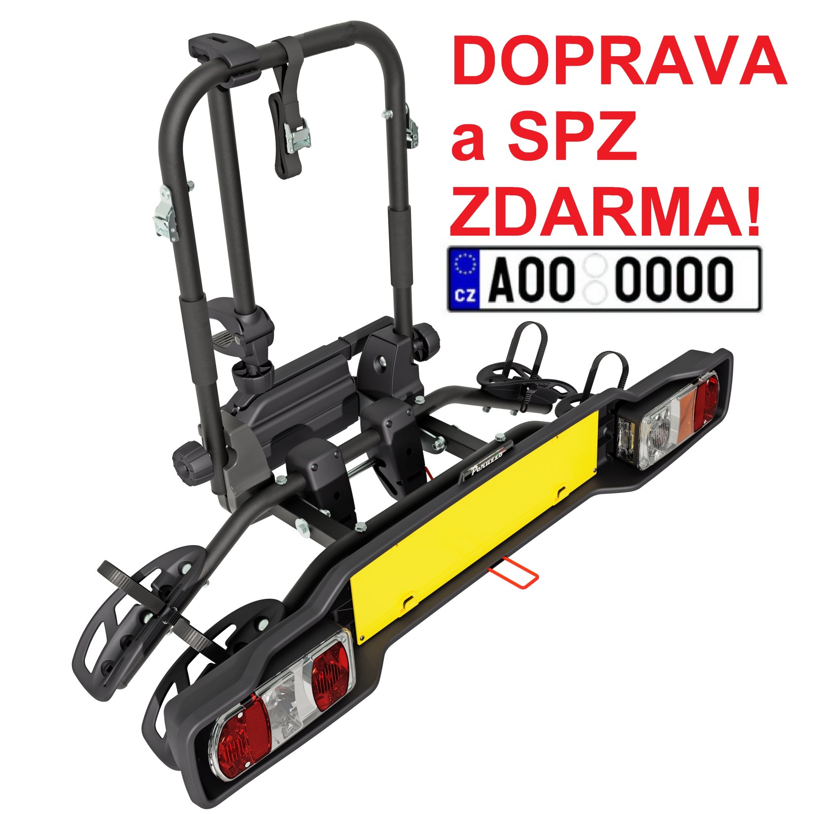 Nosič kol Peruzzo Parma 2 (černá) na tažné zařízení DOPRAVA A SPZ ZDARMA