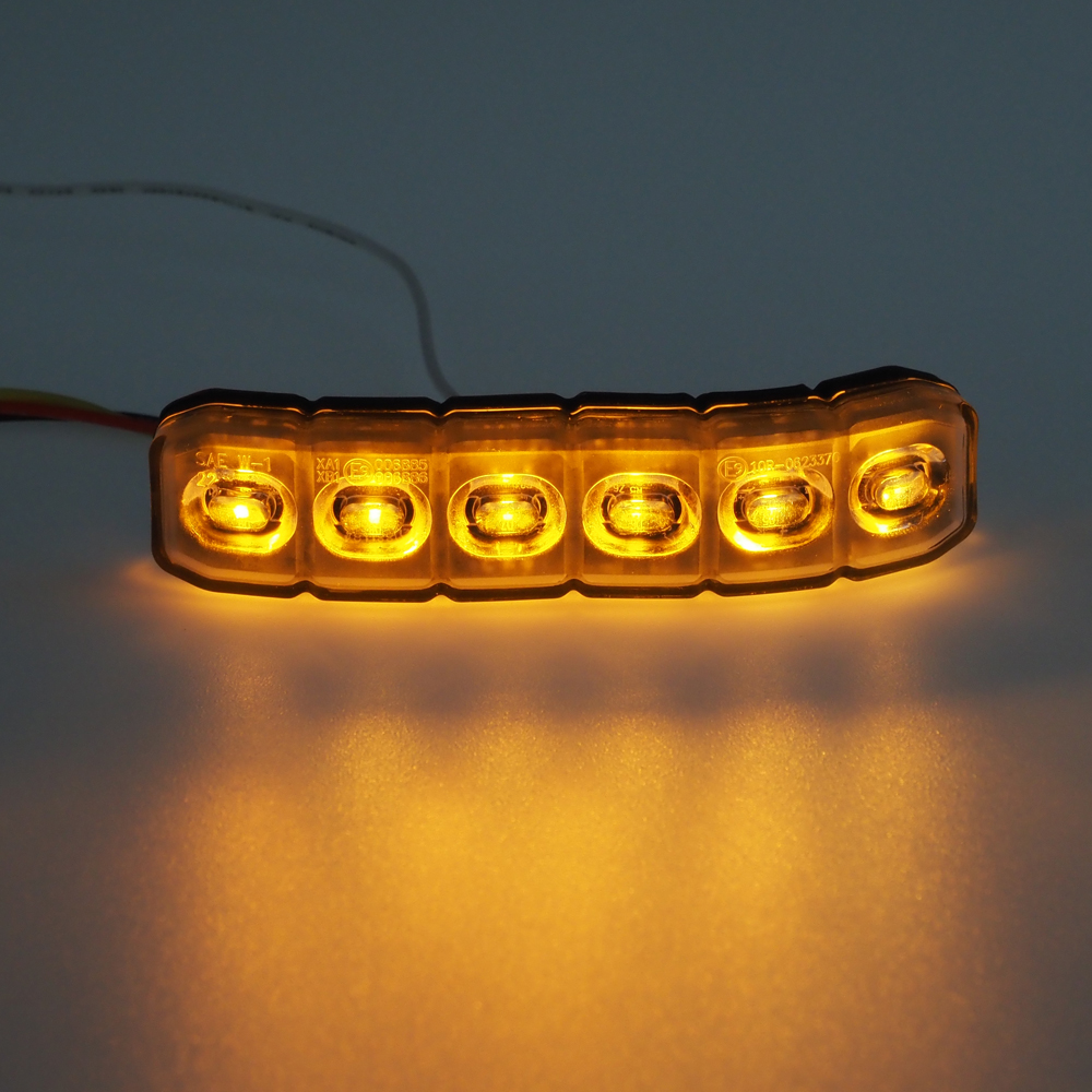 PROFI silikonové ohebné výstražné LED světlo vnější, oranžové, 12-24V, ECE R65