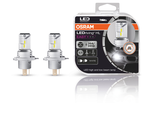 LED autožárovky OSRAM H4/H19 bílé, 12V - 2 ks