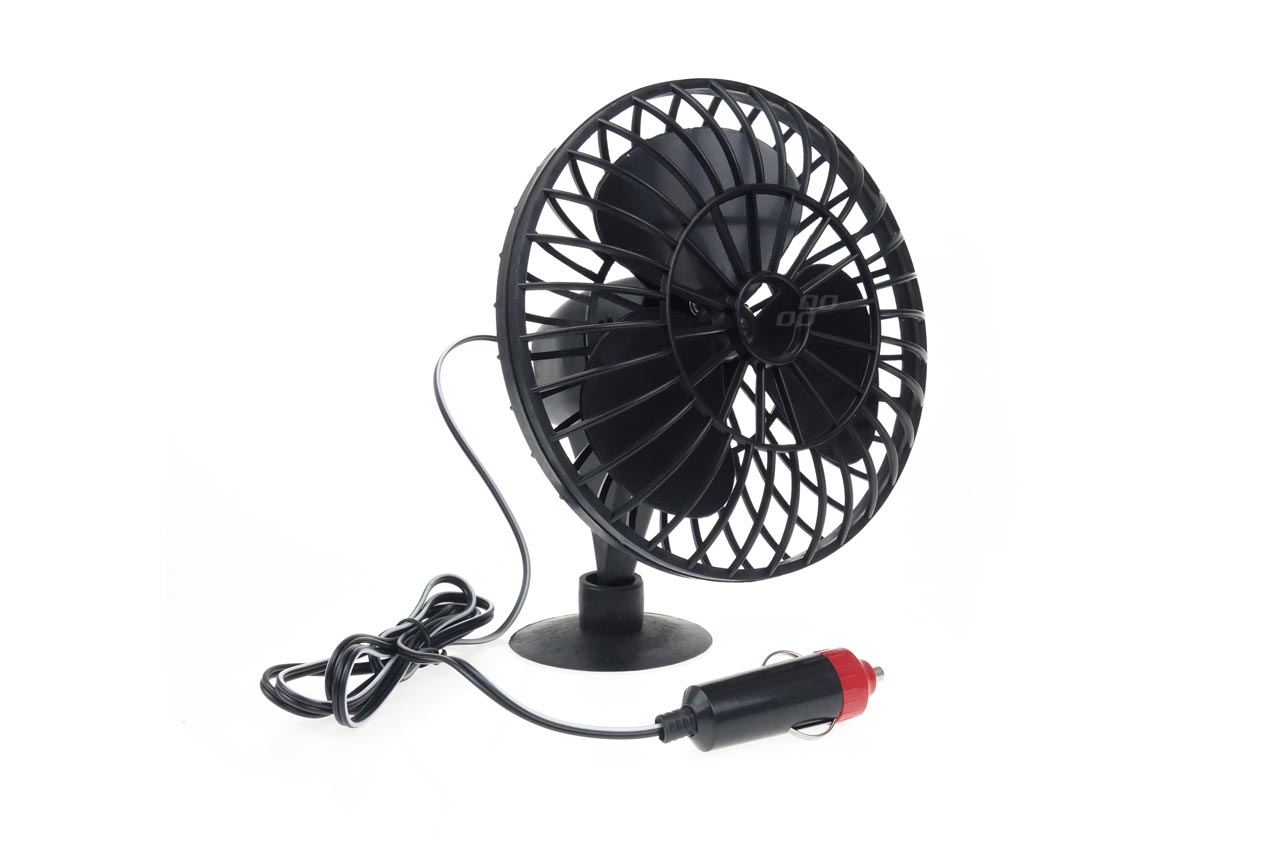 AMIO Ventilátor do auta s přísavkou 12V - 10cm