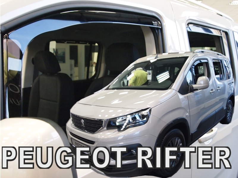 HEKO Ofuky oken - Peugeot Rifter r.v. 2018 (+zadní)