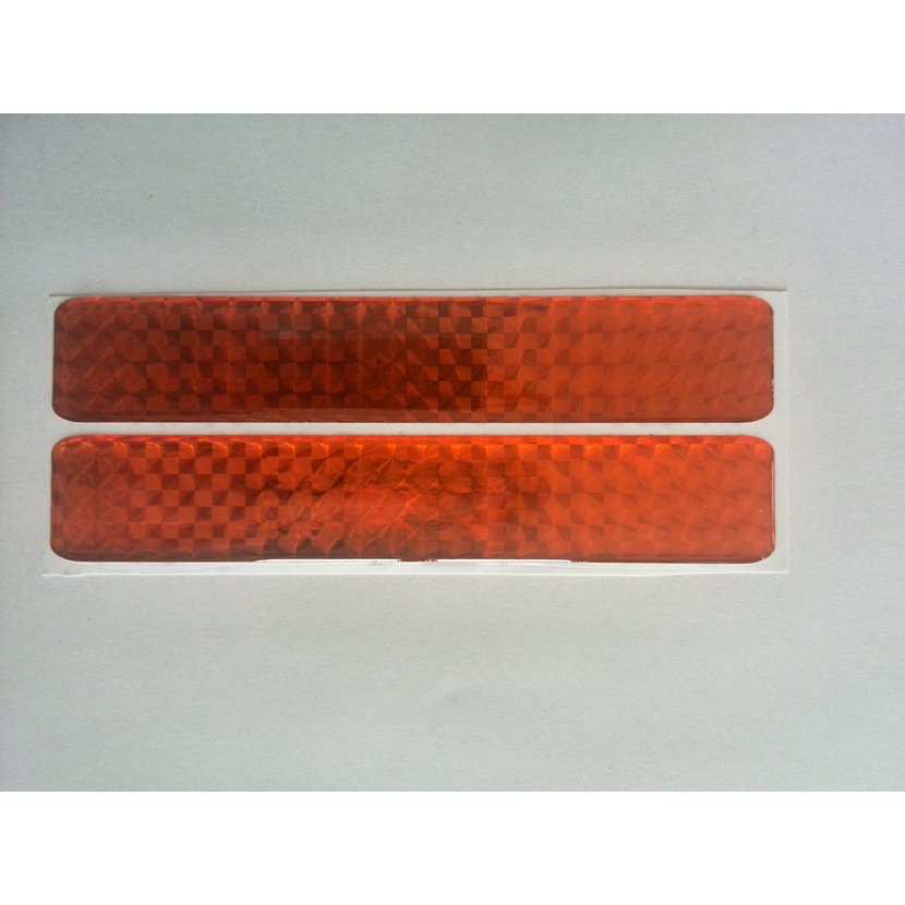 3D odrazka 2,5x14 cm oranžová, samolepící - 2ks