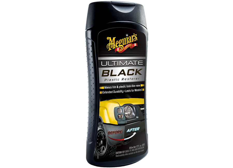 MEGUIARS Meguiar's Ultimate Black Plastic Restorer - oživovač a ochrana plastů 355 ml
