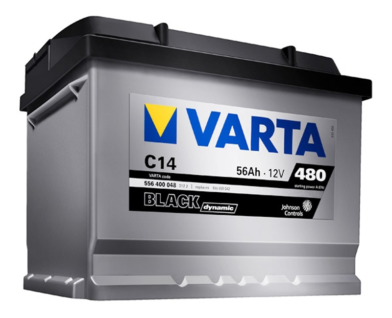 Autobaterie VARTA BLACK dynamic 56Ah 12V 480A 556400