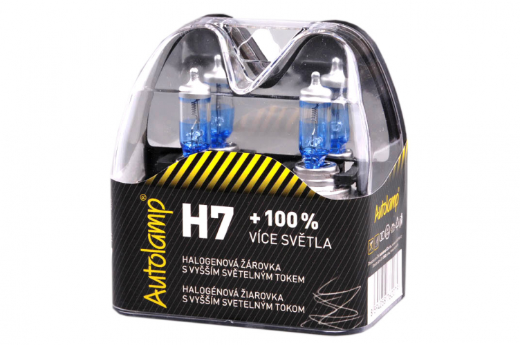 Autožárovky H7 12V 55W PX26d Autolamp +100%, E-homologace 2 ks