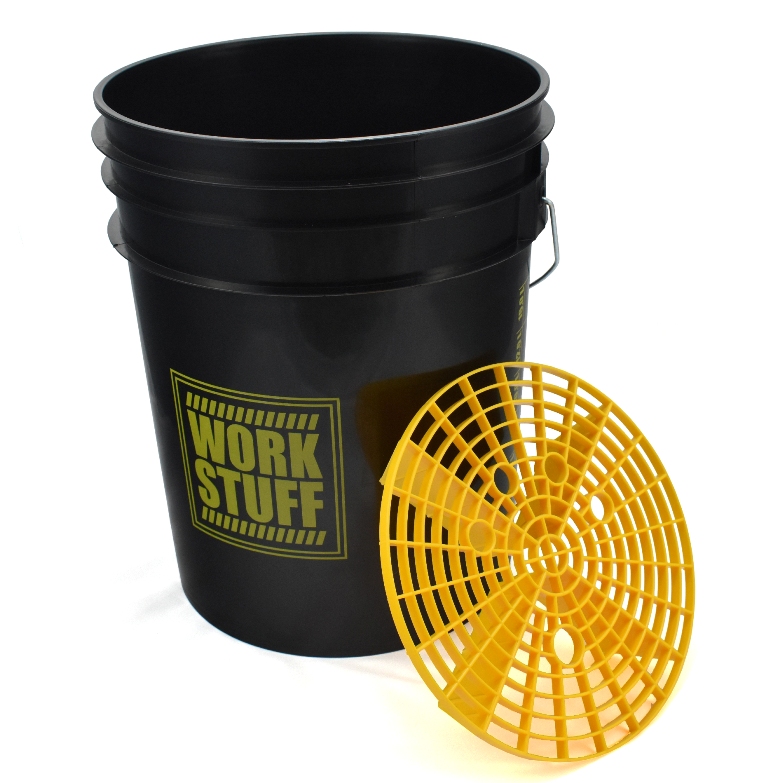 Work Stuff Wash Bucket + Grit Guard detailingový kbelík s vložkou - černý 20L