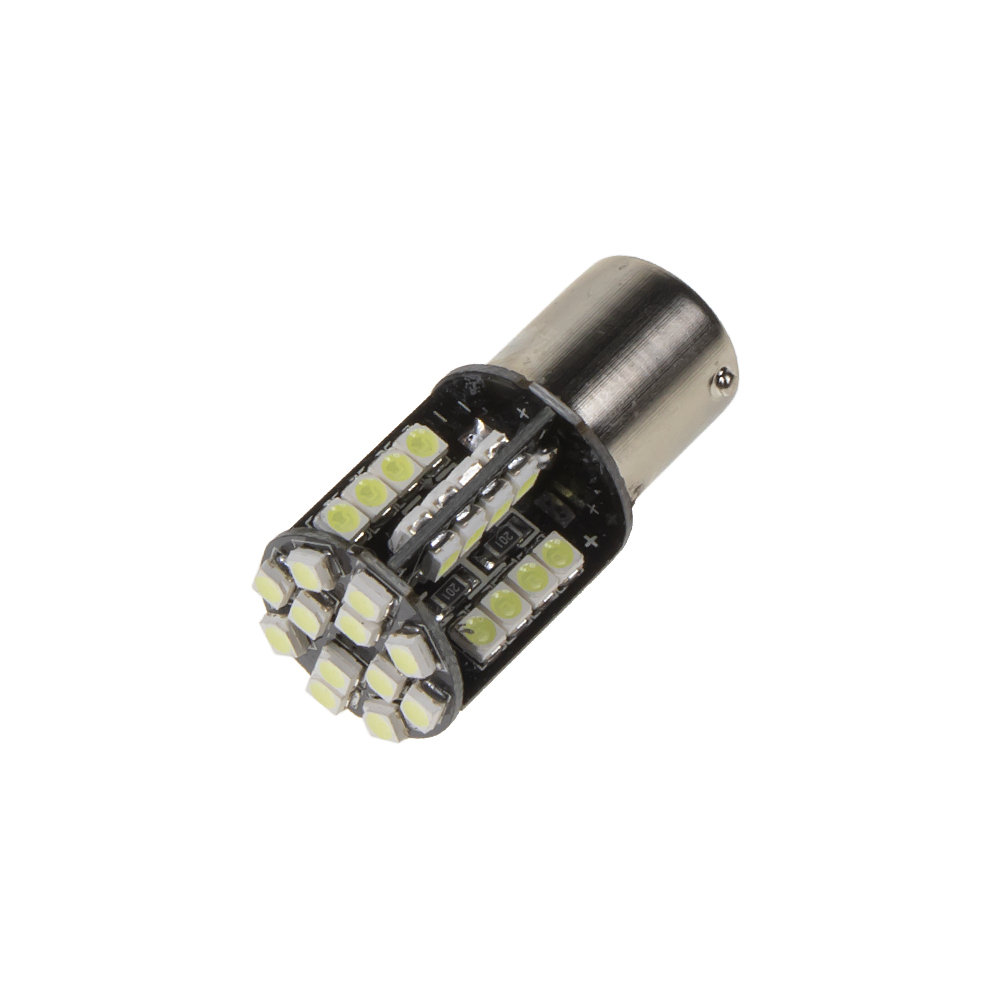 LED BA15s bílá, 12V, 44LED/3528SMD