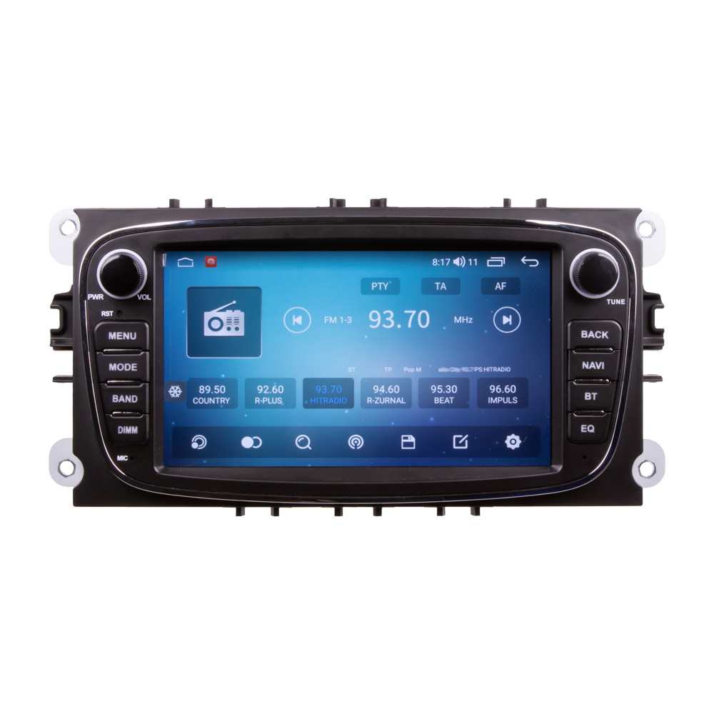 Autorádio pro Ford 2008-2012 s 7" LCD, Android, WI-FI, GPS, CarPlay, 4G, Bluetooth, 2x USB