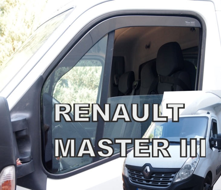 HEKO Ofuky oken - Renault Master r.v. 2010přední (dlouhé)