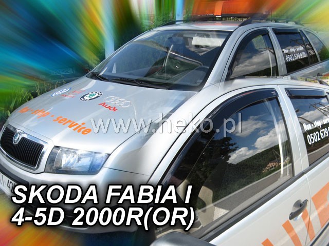 HEKO Ofuky oken - Škoda Fabie I r.v. 1999-2007, přední