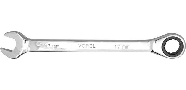 Klíč očkoplochý ráčnový 19 mm CrV