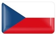 Samolepka vlajka ČR 50 x 30 mm - poloplast