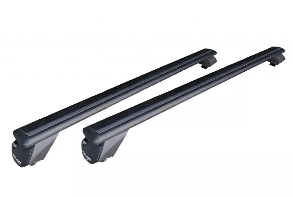 Příčníky na podélné nosiče hagusy ENVIO 120cm - 2 ks (černé tyče)