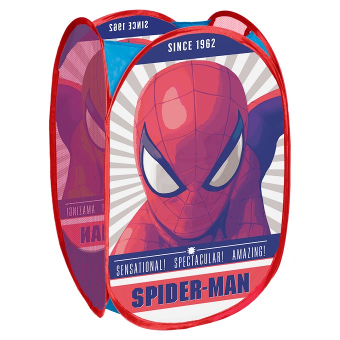 DISNEY SEVEN Koš na hračky Spiderman Polyester 36x36x58 cm