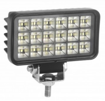 LED světlo (s vypínačem) na pracovní stroje 10-30V, 18 LED, 27W, ECE R10