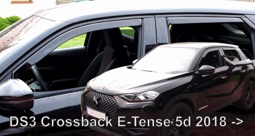 HEKO Ofuky oken - Citroen DS3 Crossback E-Tense 5D r.v. 2018 (+zadní)