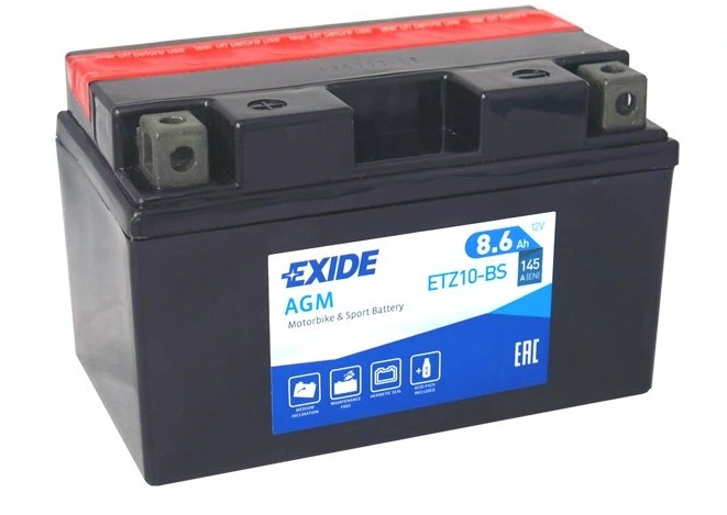 Motobaterie EXIDE BIKE Maintenance Free 8,6Ah, 12V, YTZ10-BS