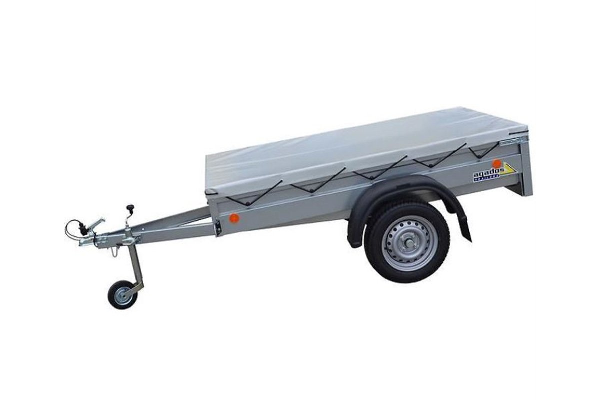 Plachta na přívěsný vozík 2120 x 1160 mm, šedá, CZ výroba (tkaná plachtovina 650 g/m2)