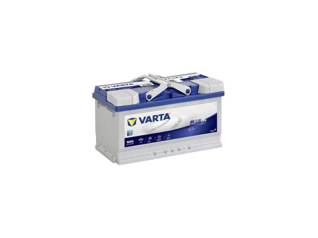 Autobaterie VARTA Blue Dynamic EFB 80Ah, 12V, N80