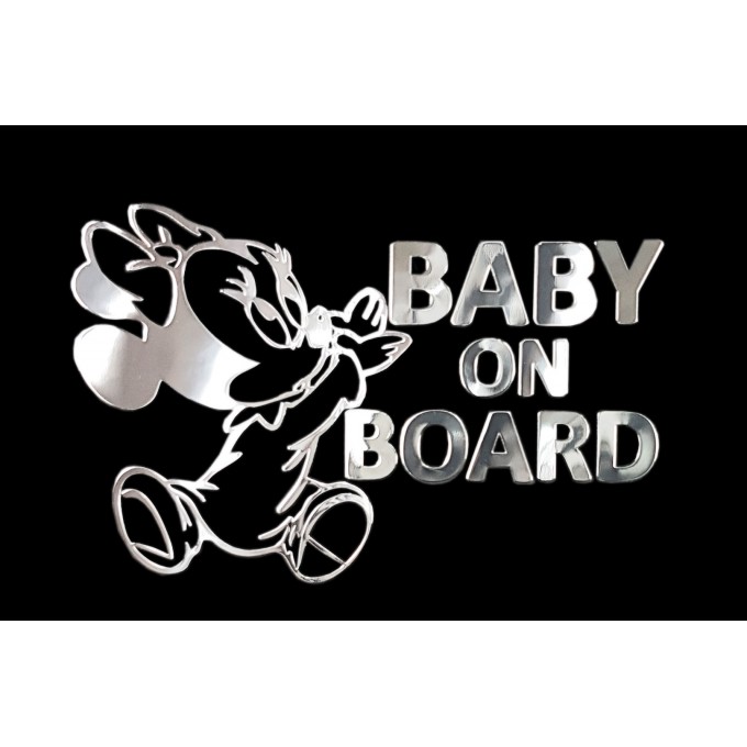 AVISA Samolepicí dekor niklovaný - Baby on Board