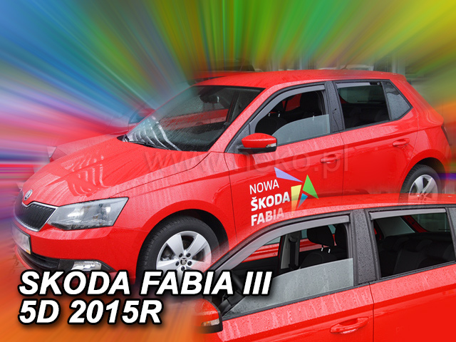 HEKO Ofuky oken - Škoda Fabia III 5D r.v. 2014 (+zadní)