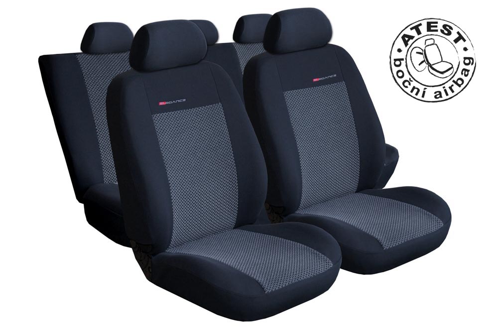 Automega Autopotahy SEAT TOLEDO IV, od r. 2012-2019, se zadní loketní opěrkou, šedo černé
