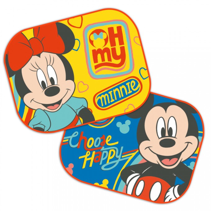 DISNEY Sluneční clony boční Mickey a Minnie - 2ks
