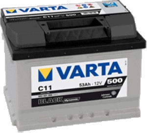 Autobaterie VARTA BLACK dynamic 53Ah 12V 500A 553401