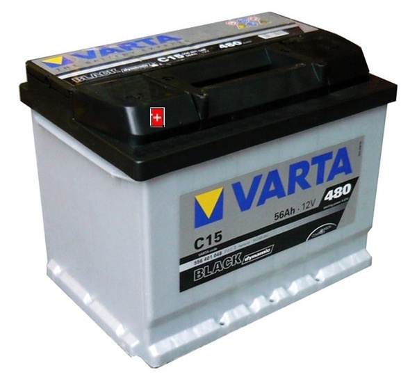 Autobaterie VARTA BLACK dynamic 56Ah 12V 480A 556401