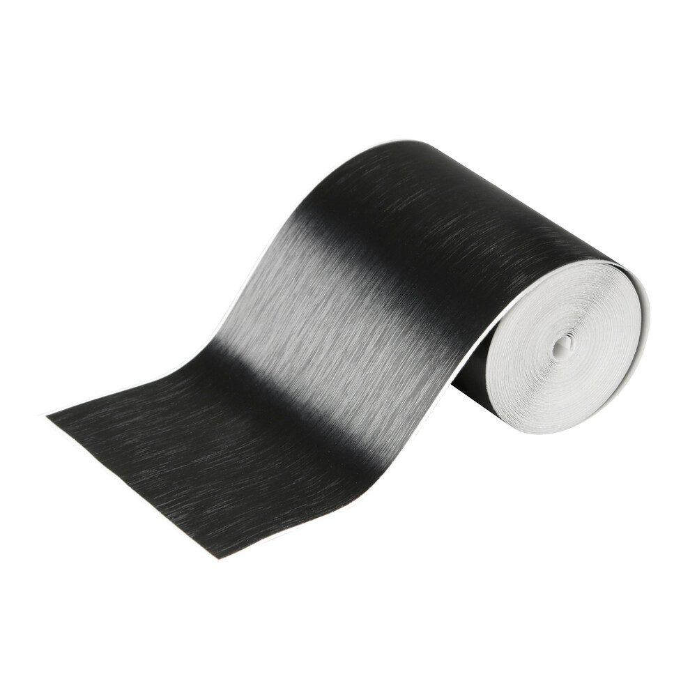 Ochranná fólie proti poškrábání laku - kartáčovaná černá, 8cm x 5m, LAMPA