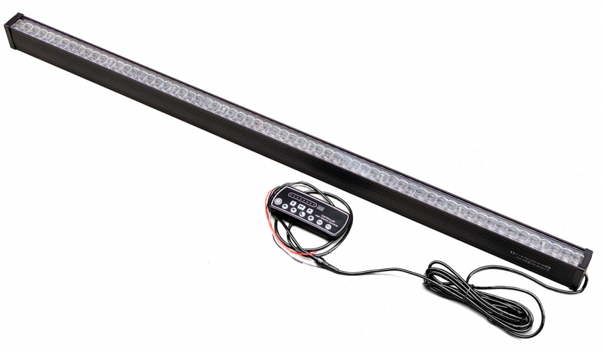 LED alej voděodolná (IP66) 12-24V, 40x LED 1W, oranžová 1200mm