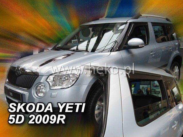 HEKO Ofuky oken - Škoda Yeti 5D r.v. 2009 (+zadní)