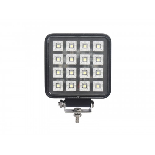 LED světlo (s vypínačem) na pracovní stroje 10-30V, 16x1W, ECE R10